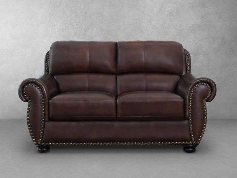 Abbyson Austin Leather Loveseat