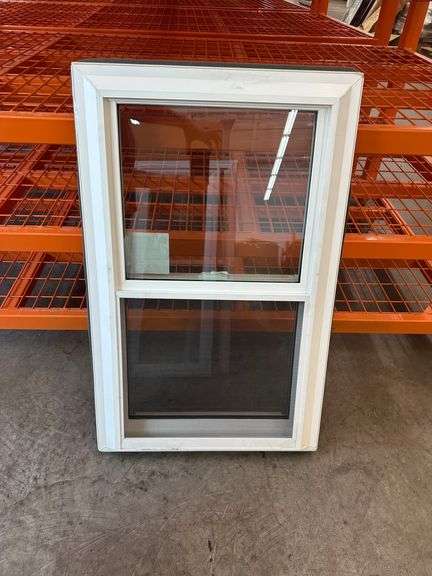 White Vinyl Double Hung Window  23 3/4"x37 1/4"