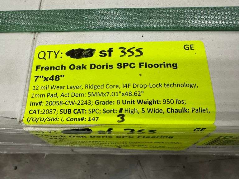 French Oak Doris SPC Flooring 7"x48"