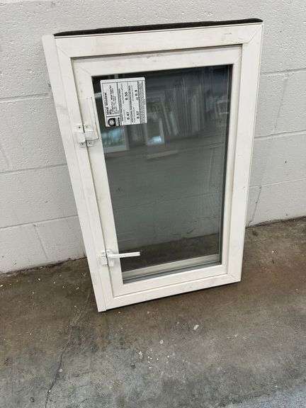 White Vinyl Beveled Casement Window 30"x18.5"