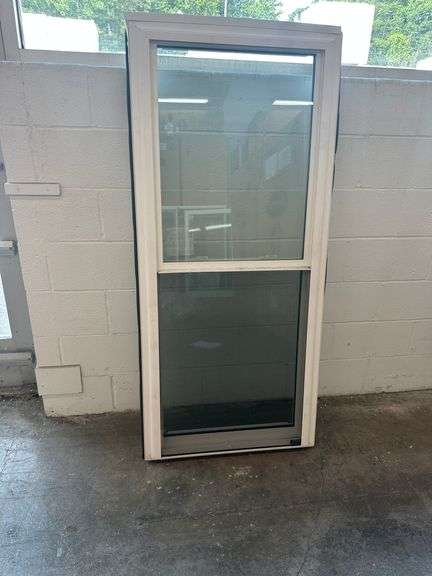 White Vinyl Double Hung Window 27 3/4"x61 1/2"