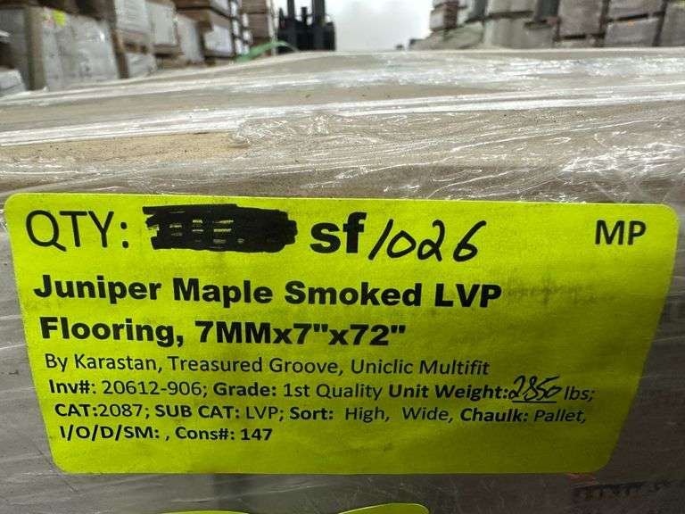 Juniper Maple Smoked LVP Flooring, 7mmx7"x72"