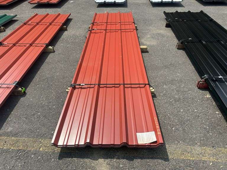 Red Corrugated Metal R-Panel 3'x12'