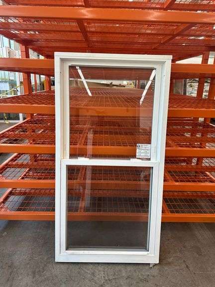 White Vinyl Double Hung Window 29 3/4"x57 1/4"