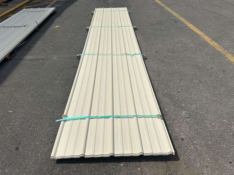 Beige Corrugated Metal Panel 3'x16'