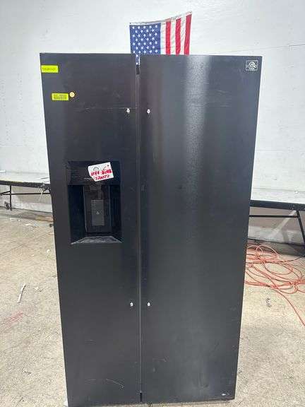 Forno Salerno 36 in. Side-by-Side Black Refrigerator 20 cu.ft