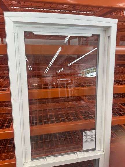 White Vinyl Vertical Slider Window 26.25"x74.5"