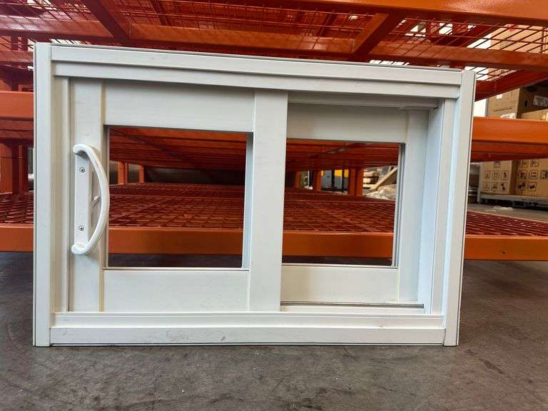 White Vinyl Horizontal Slider Window Frame 30 1/4"x20"