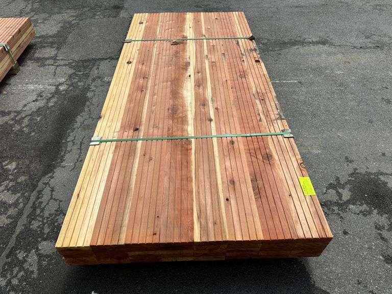 Redwood Decking 2"x6"x8' - Lambrecht Auction, Inc.