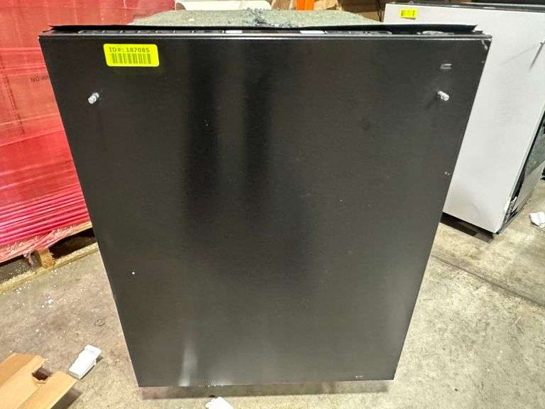 FORNO Espresso Romano 24" Built-In Tall Tub Dishwasher in Black with Silver Handles