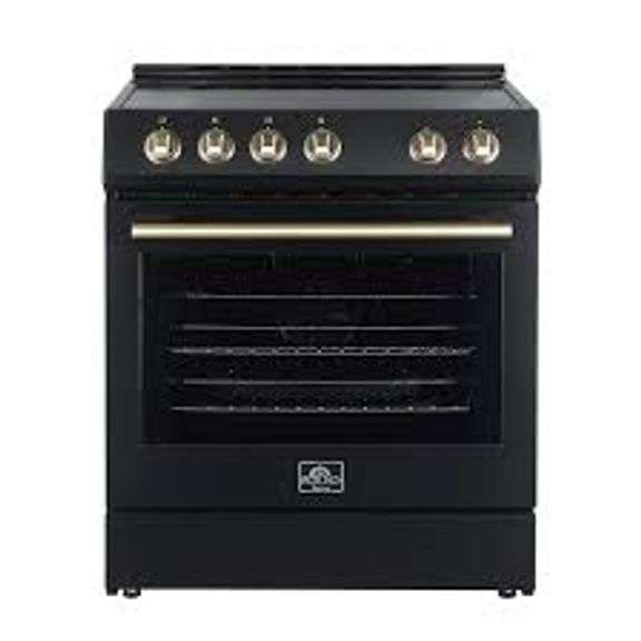 Forno Leonardo Espresso 30 in. 5.0 cu. ft Electric Range Oven-Black