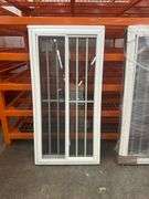 2 White Vinyl 6 Lite Double Slider Window  26 3/4"x52 3/4"