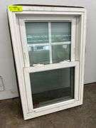 4 White Vinyl Double Hung 4 Lite Windows 20"x30"