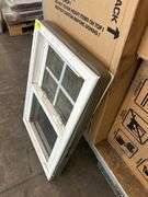 4 White Vinyl Double Hung 4 Lite Windows 20"x30"