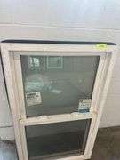 White Vinyl Double Hung Window 27 3/4x45 3/4"