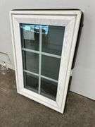 3 White Vinyl 6 Lite Beveled Casement Windows 20"x30"
