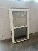 White Vinyl Double Hung Window 27 3/4"x47 1/2"