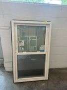 White Vinyl Double Hung Window 27 3/4x45 3/4"