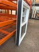White Vinyl Double Hung 6 Lite Window 21 1/2"x31 3/4"