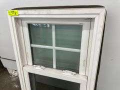 4 White Vinyl Double Hung 4 Lite Windows 20"x30"