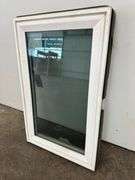 White Vinyl Beveled Casement Window 23 3/4"x37 1/2"