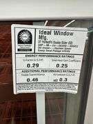 2 White Vinyl 6 Lite Double Slider Window  26 3/4"x52 3/4"