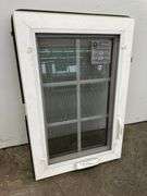 3 White Vinyl 6 Lite Beveled Casement Windows 20"x30"