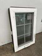 3 White Vinyl 6 Lite Beveled Casement Windows 20"x30"