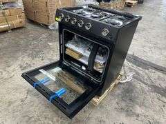 Forno Leonardo Espresso 30 in. Black Slide-in Gas Range 5-Burners