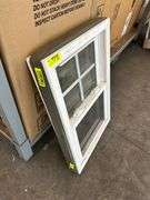4 White Vinyl Double Hung 4 Lite Windows 20"x30"