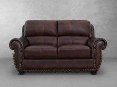 Abbyson Austin Leather Loveseat