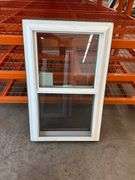 White Vinyl Double Hung Window  23 3/4"x37 1/4"