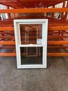 White Vinyl Double Hung Window  23 3/4"x37 1/4"