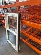 White Vinyl Double Hung Window  23 3/4"x37 1/4"