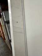 White Exterior Full Glass Double Patio Door 72"x80"