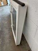 White Vinyl Beveled Casement Window 30"x18.5"