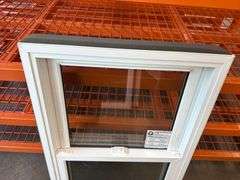 White Vinyl Double Hung Window  23 3/4"x37 1/4"