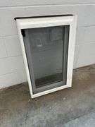 White Vinyl Beveled Casement Window 30"x18.5"