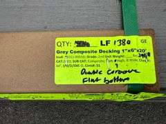 Grey Composite Decking 1"x6"x20'