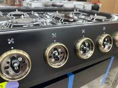 Forno Leonardo Espresso 30 in. Black Slide-in Gas Range 5-Burners