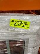 2 White Vinyl 6 Lite Double Slider Window  26 3/4"x52 3/4"