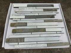 Rustic Slate Glass Mosaic Tile 12"x14"