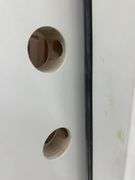 Fiberglass Decorative Entrance Door 36"x80", 2 Side Lites, Left Hand