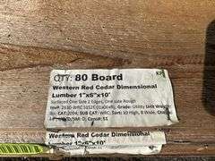 Western Red Cedar Dimensional Lumber 1"x6"x10'