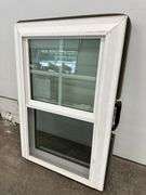 3 White Vinyl 4 Lite Double Hung Windows 21 1/2"x31 3/4"