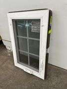 3 White Vinyl 6 Lite Beveled Casement Windows 20"x30"