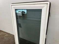 White Vinyl Beveled Casement Window 23 3/4"x37 1/2"