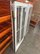 2 White Vinyl 6 Lite Double Slider Window  26 3/4"x52 3/4"