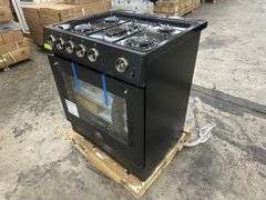 Forno Leonardo Espresso 30 in. Black Slide-in Gas Range 5-Burners