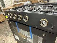 Forno Leonardo Espresso 30 in. Black Slide-in Gas Range 5-Burners